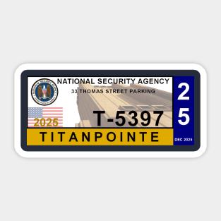 2025 Titanpointe NSA Building Parking Permit Sticker